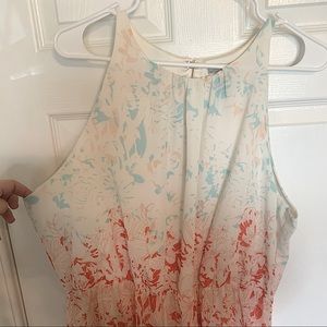 H&M Blue/Pink Maxi Dress